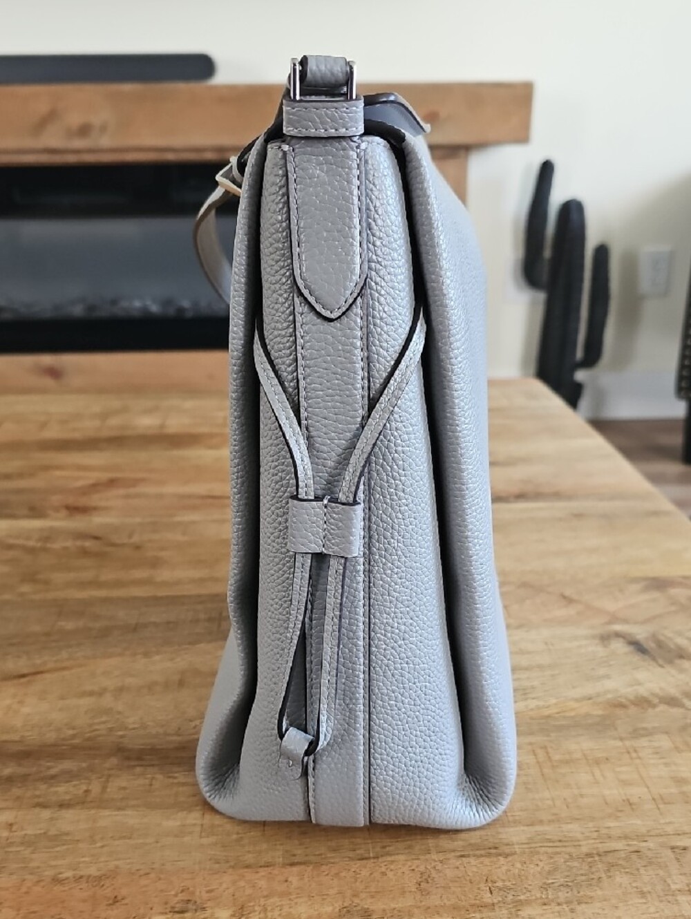 kate spade light gray pebble leather shoulder bag - Picture 4 of 7